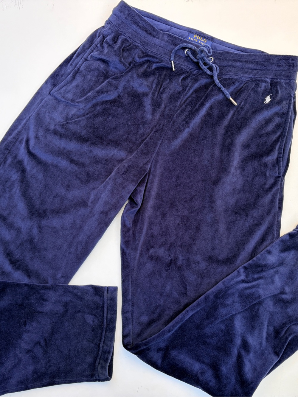 Polo by Ralph Lauren Plush Lounge Pants in Navy Blue